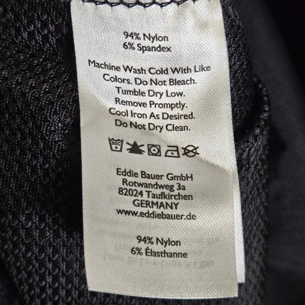 Eddie Bauer First Accent Guide Pro Capri Pants Gorpcore Hiking Black T8 Flaw - Picture 4 of 11